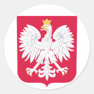 Poland Coat of Arms Classic Round Sticker