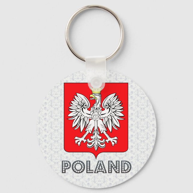 Poland Coat of Arms Key Ring (Front)