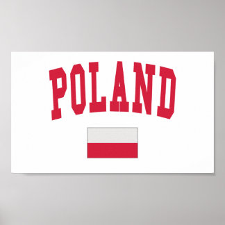Poland College Style Poster