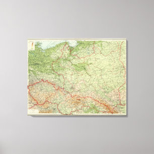 Poland & CzechoSlovakia Canvas Print