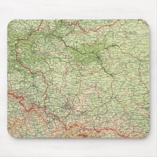 Poland & CzechoSlovakia Mouse Mat (Front)