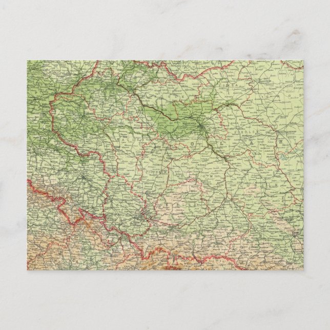 Poland & CzechoSlovakia Postcard (Front)