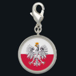 Poland & Eagle, Polish Flag fashion, travel/sports Charm<br><div class="desc">Charm/Key Chain: Polish Flag & Eagle,  Poland - love my country,  travel,  holiday,  fashion patriots / sports fans</div>