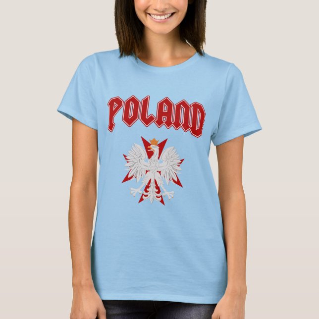 Poland Eagle Red Cross t shirt (Front)