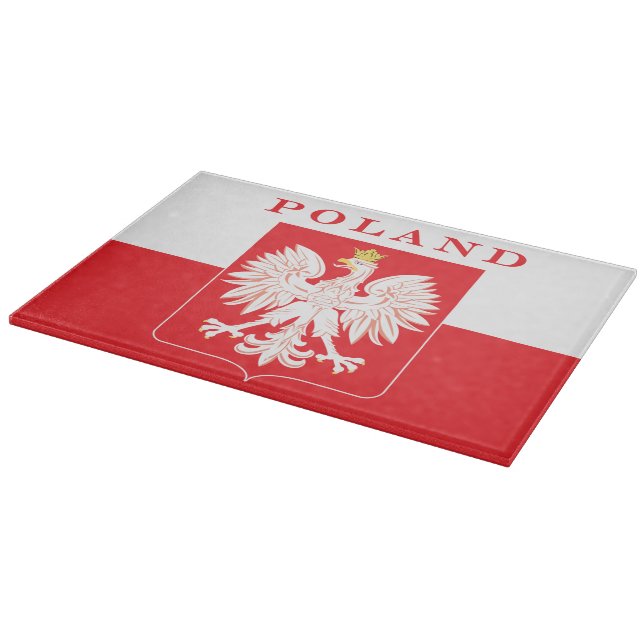 Poland Eagle Red Shield Cutting Board (Corner)
