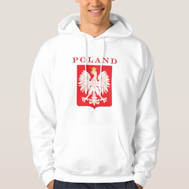 Poland Eagle Red Shield Hoodie (Front)
