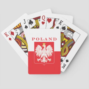 Poland Eagle Red Shield Playing Cards