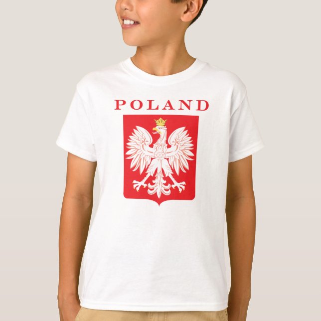 Poland Eagle Red Shield T-Shirt (Front)