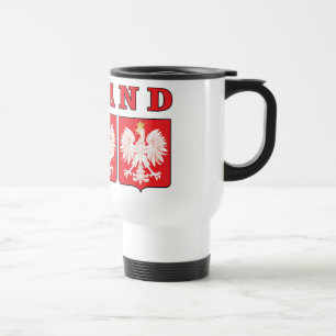 Poland Eagle Shields Travel Mug