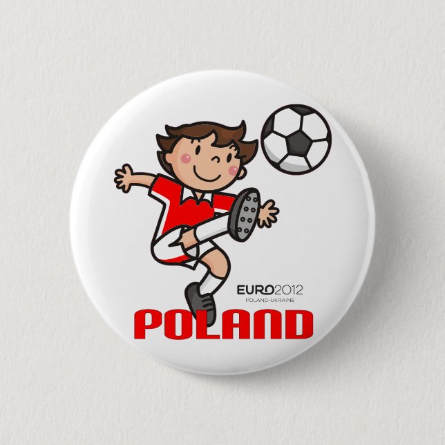 Poland - Euro 2012 6 Cm Round Badge (Front)