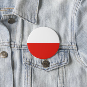 Poland flag 7.5 cm round badge