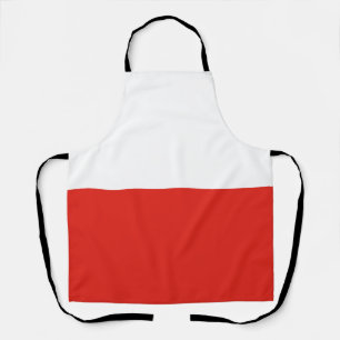 Poland flag apron