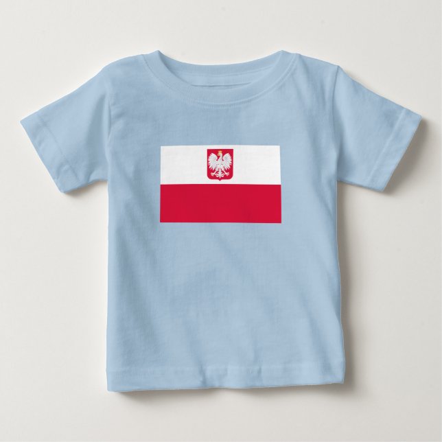 Poland Flag Baby T-Shirt (Front)