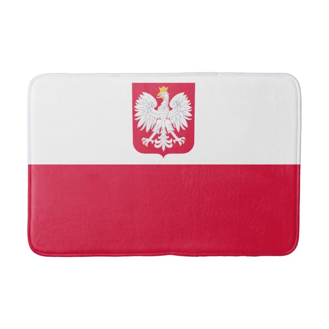 Poland Flag Bath Mat (Front)