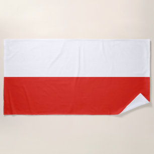 Poland flag beach towel