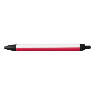 Poland Flag Black Ink Pen