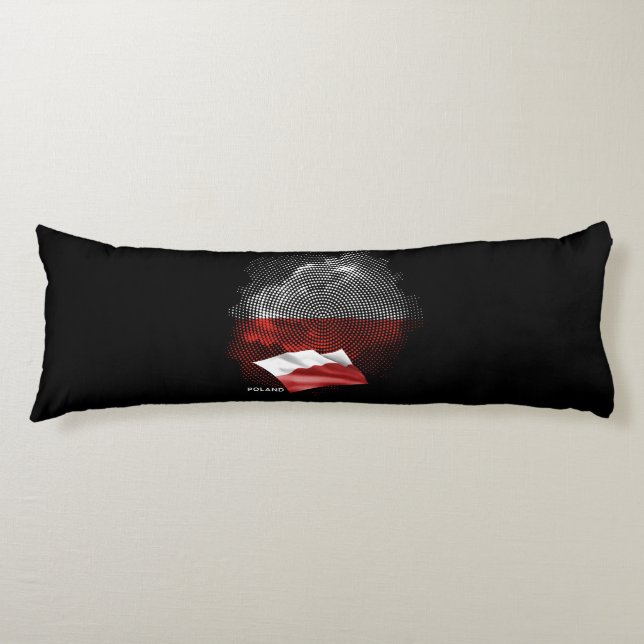 Poland flag body cushion (Front)