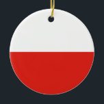 Poland flag ceramic tree decoration<br><div class="desc">An ideal gift for all those who are patriotic of their country!</div>