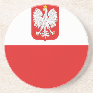 poland flag coaster