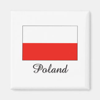 Poland Flag Design Magnet