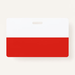 Poland flag ID badge