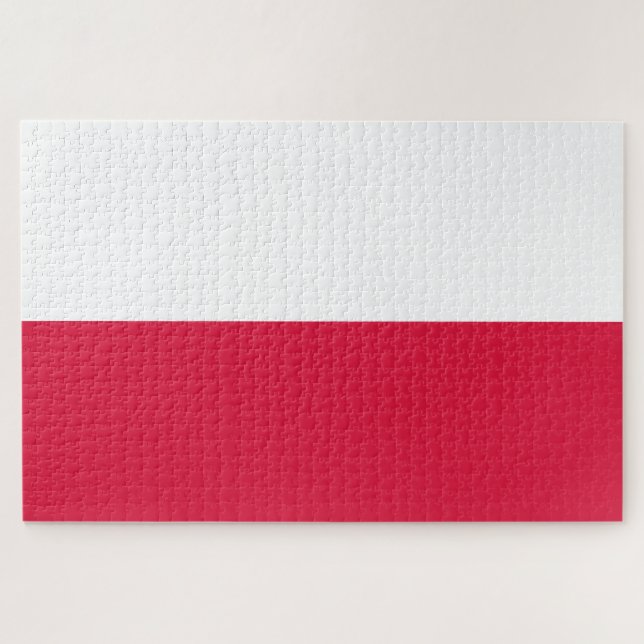 Poland Flag Jigsaw Puzzle (Horizontal)
