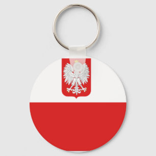 poland flag key ring