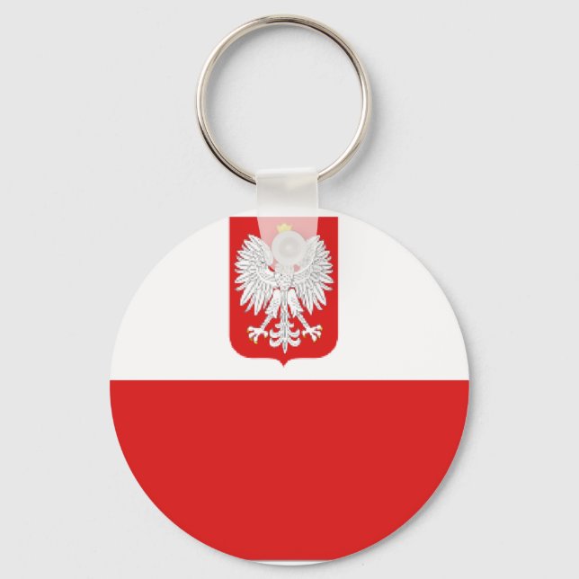 poland flag key ring (Front)