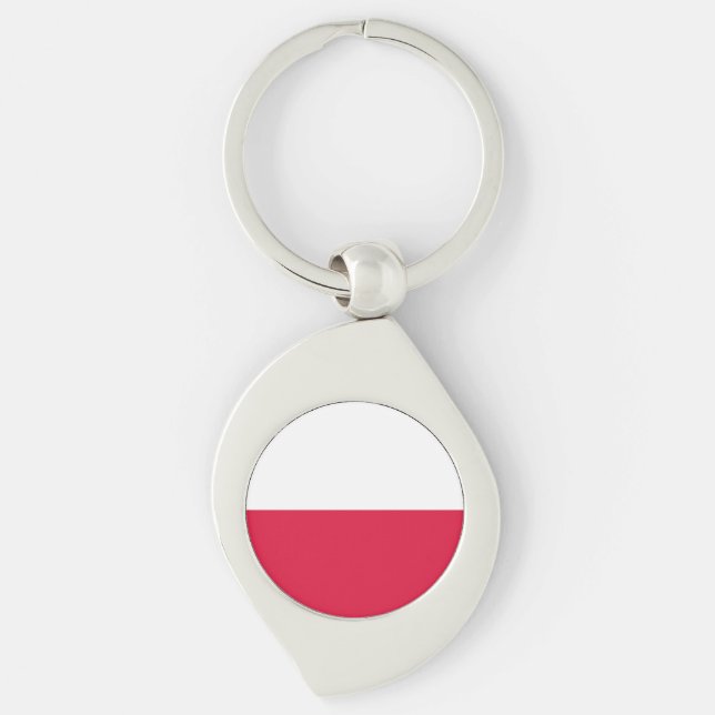 Poland Flag Key Ring (Front)