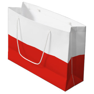 Poland flag large gift bag