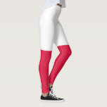 Poland Flag Leggings<br><div class="desc">Patriotic flag of Poland.</div>