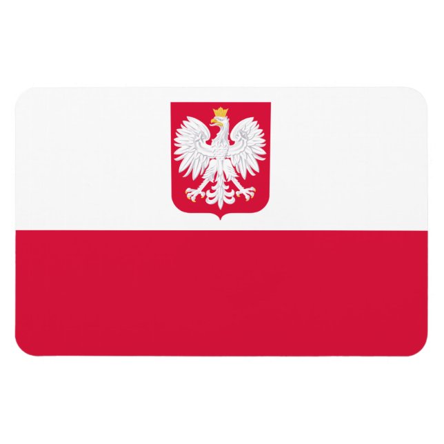 Poland Flag Magnet (Horizontal)