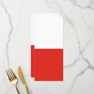 Poland flag menu
