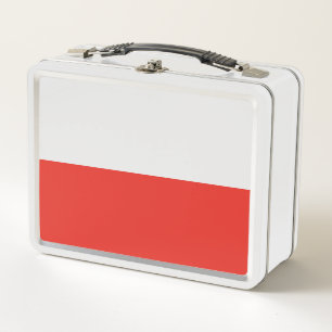 Poland flag metal lunch box
