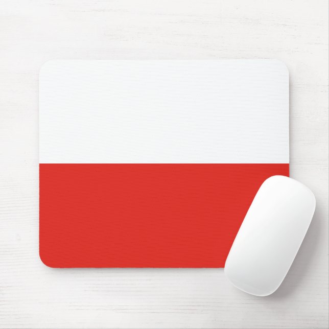 Poland flag mouse mat (With Mouse)
