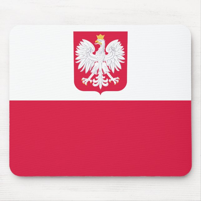 Poland Flag Mouse Mat (Front)