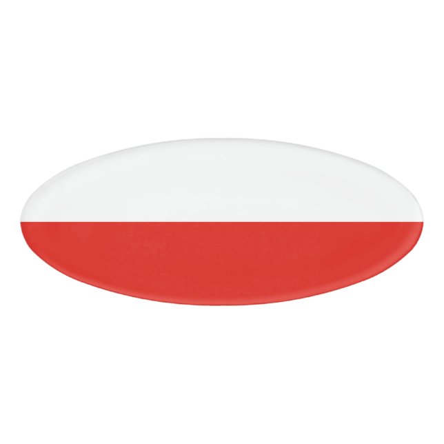 Poland flag name tag (Front)