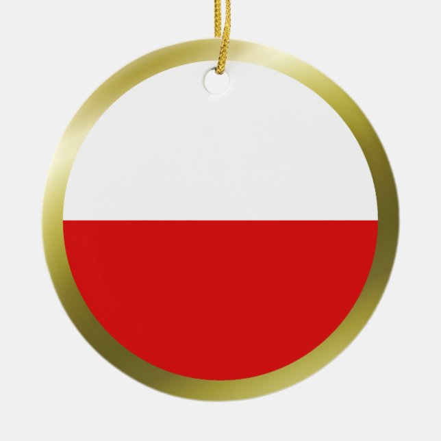 Poland Flag Ornament (Front)