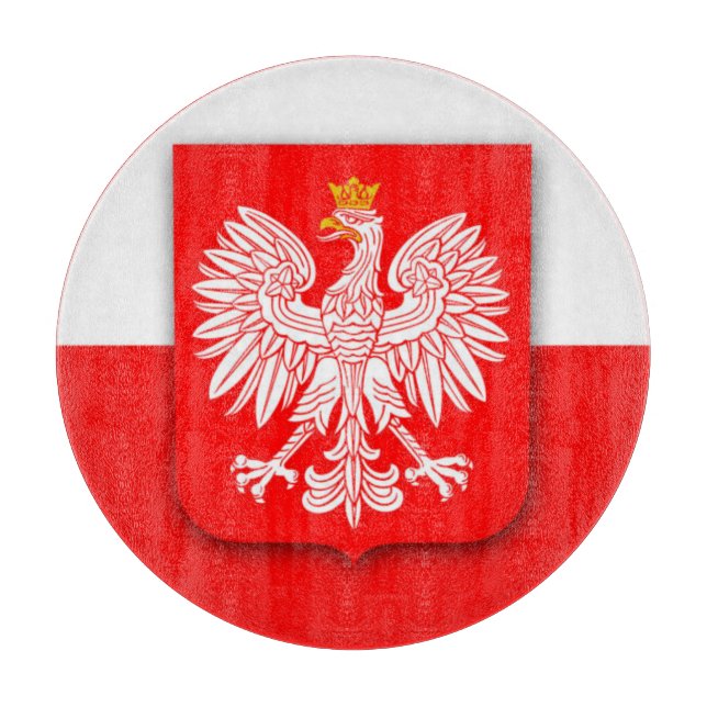 Poland Flag Patriotic Polish Polska Travel Europe Cutting Board (Front)
