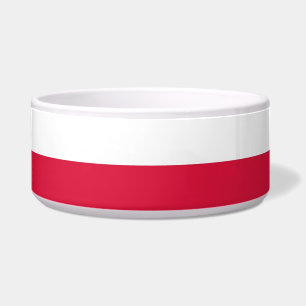 Poland Flag Pet Bowl