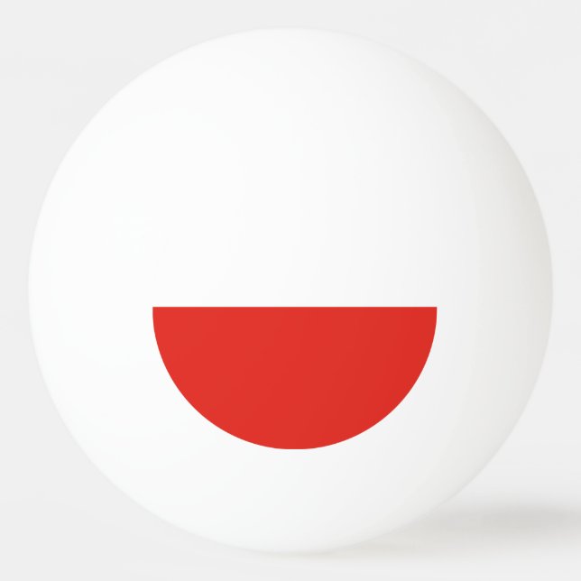 Poland flag ping pong ball (Front)