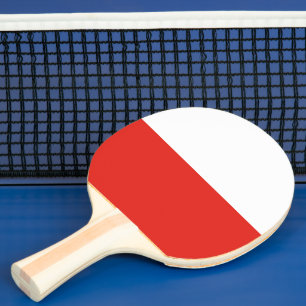 Poland flag ping pong paddle