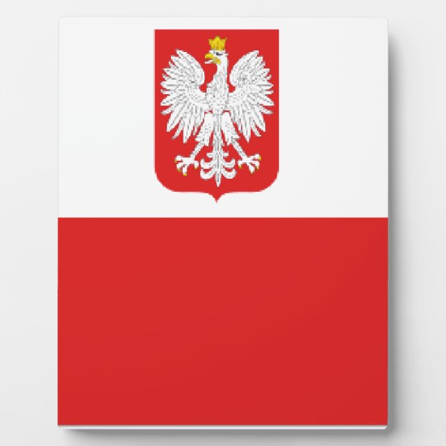 Poland flag plaque (Front)