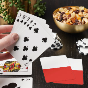 Poland flag playing cards