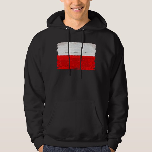 Poland Flag Poland Hoodie (Front)