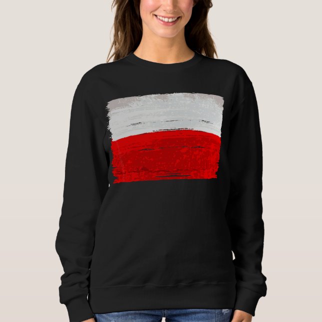 Poland Flag Poland Sweatshirt (Front)
