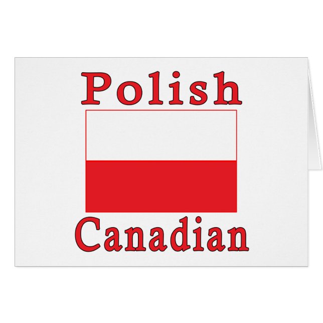 Poland Flag Polish Canadian (Front Horizontal)