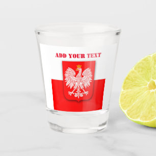 Poland Flag Polish Football Soccer Polska Patrioti Shot Glass