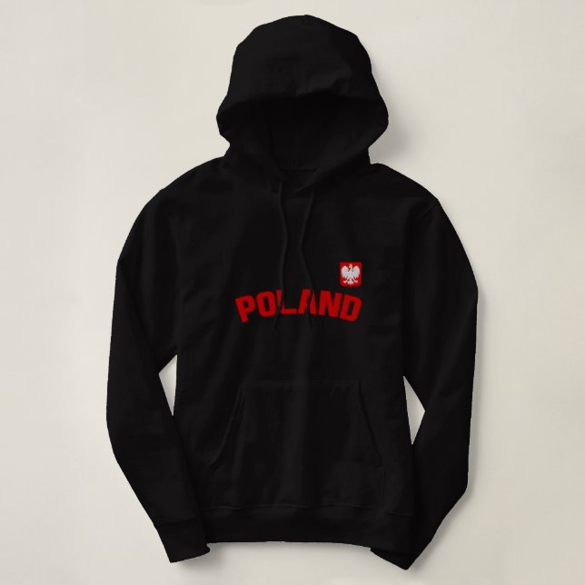 Poland Flag Polish Pride Polska International Coun Hoodie (Design Front)