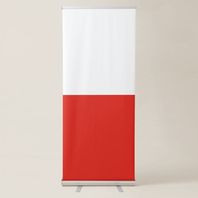 Poland flag retractable banner (Front)
